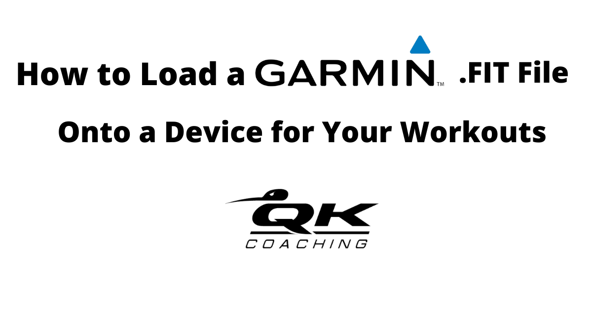 How To Load a FIT File onto a Garmin Device - Coach Ray - Qwik Kiwi Coaching