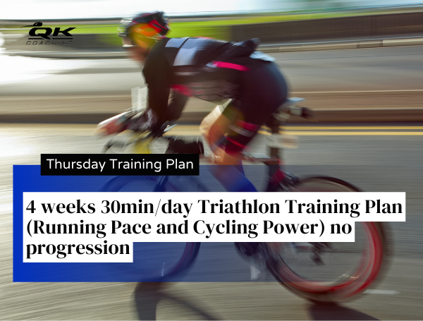 Thursday Training Plan – 4 weeks 30min/day Triathlon Training Plan ...